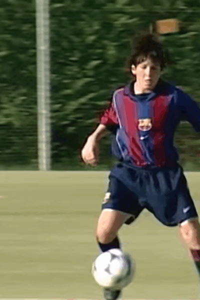 Quando Messi chegou no Barcelona
