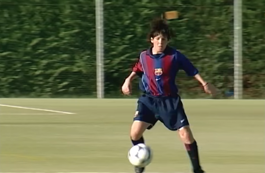 Quando Messi chegou no Barcelona