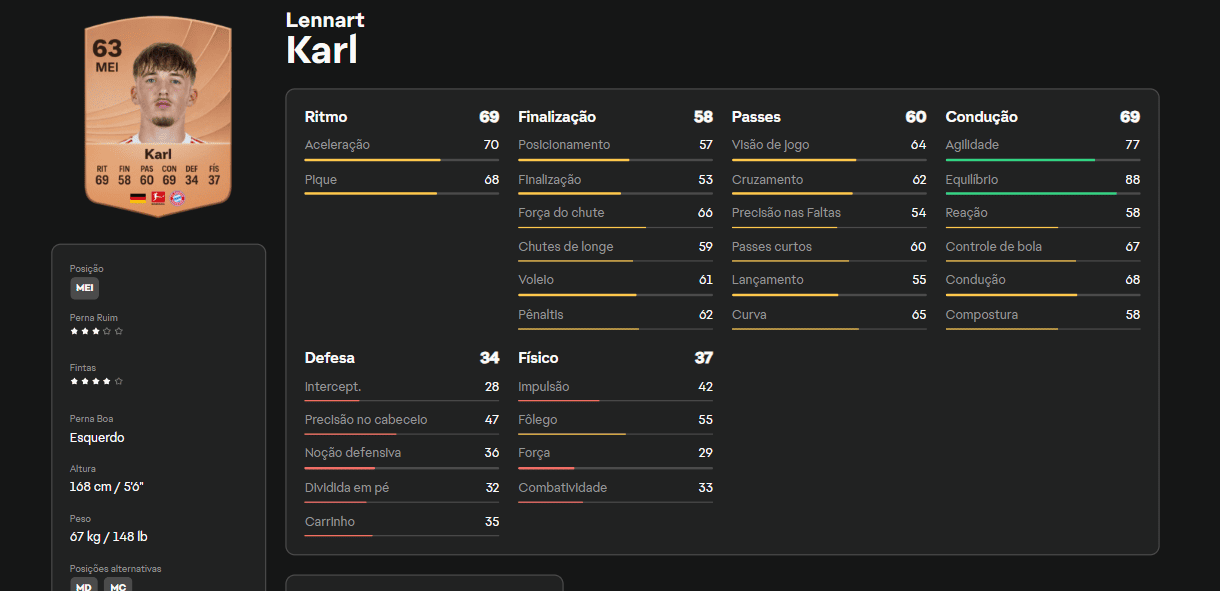 Lennart Karl EA FC 26