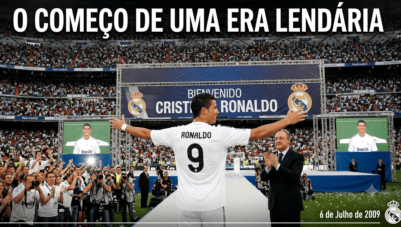 Quando Cristiano Ronaldo chegou no Real Madrid?