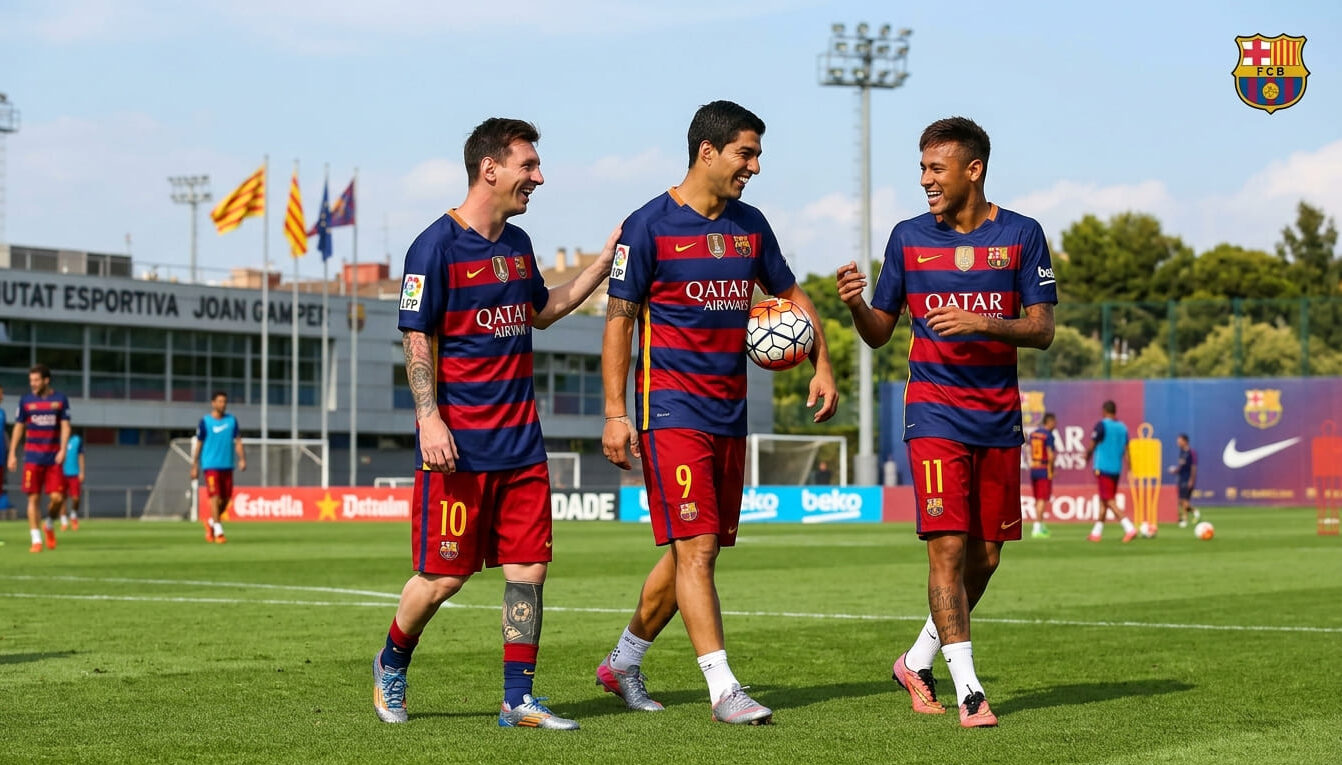 Quantos gols o trio MSN fez em 2015