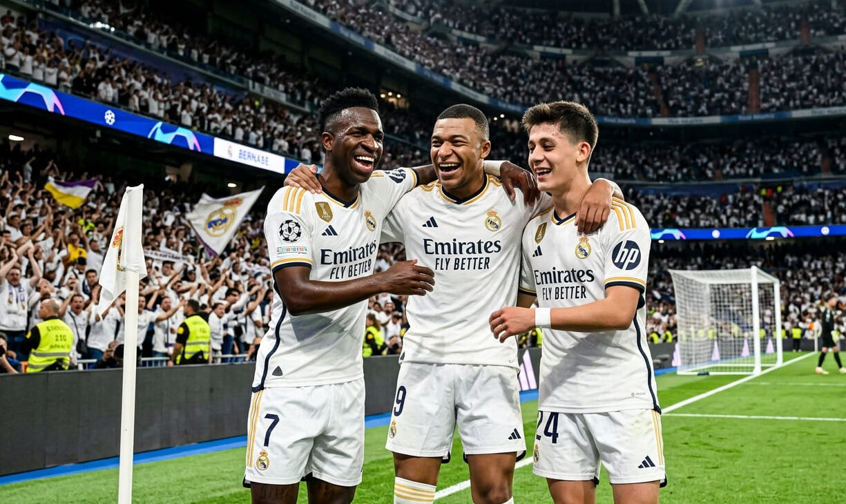 trio de ataque do Real Madrid